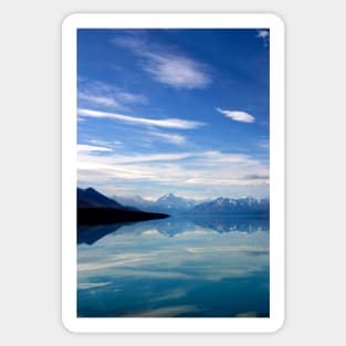 Lake Pukaki and Mount Cook NZ Sticker